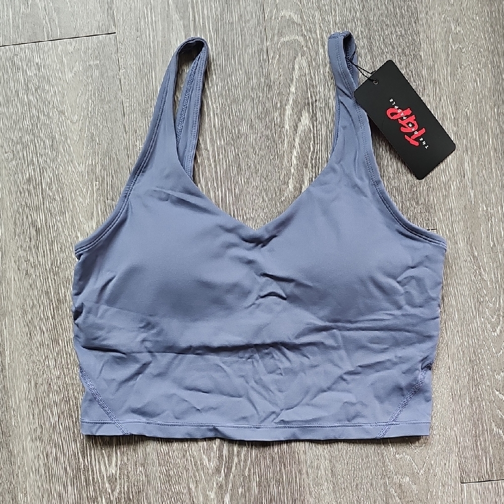 NWT✨️The Gym People Longline Lavender Blue Padded Sports Bra